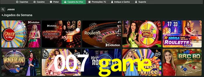 007 game bet
